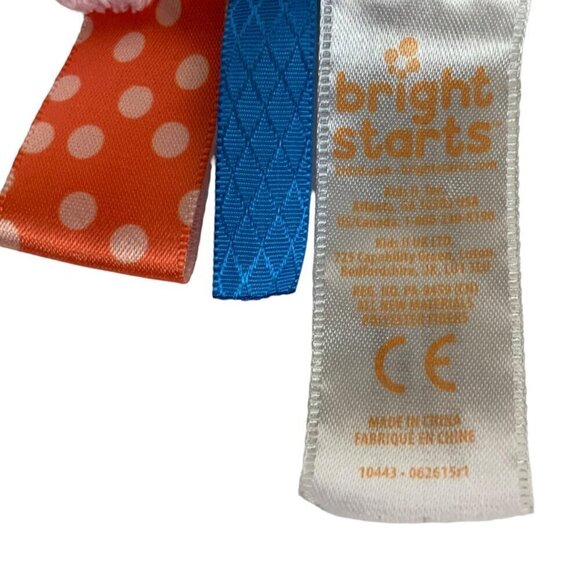 Bright Starts Taggies Elephant Plush Lovey Security Blanket Soft Baby Soother - Picture 8 of 8